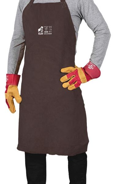 Fartuch spawalniczy skórzany przedni, zakładany na szyję; WY-FSB; Reis; Raw-Pol